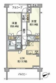 パークハウス杉並高井戸 2階 間取り図