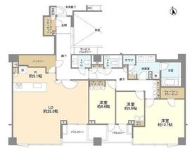 ブランズ自由が丘 3階 間取り図