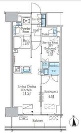 パークアクシス新宿百人町 409 間取り図