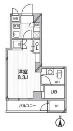 プライマル武蔵関 502 間取り図