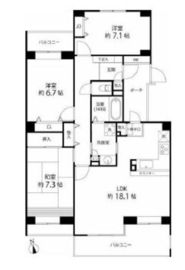 T's garden西寺尾(ティーズガーデン西寺尾) 3階 間取り図