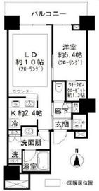 ベイクレストタワー 33階 間取り図