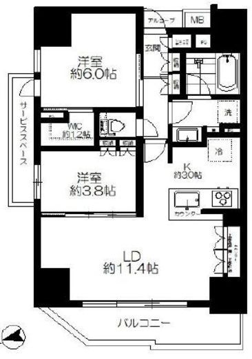 ベリスタ西荻窪 3階 間取り図