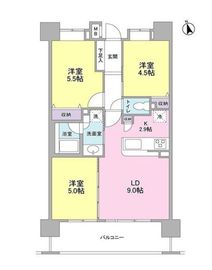 グラーナ上野 1202 間取り図