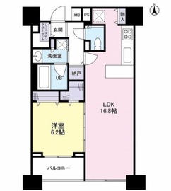 パークフラッツ中目黒 902 間取り図