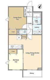 モナークマンション代々木Ⅰ 401 間取り図