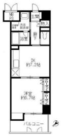 ワイズ新横浜 802 間取り図