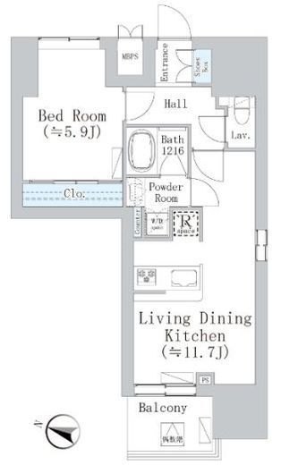 ウェスタ板橋仲宿 1001 間取り図