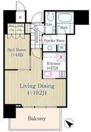 THE ROPPONGI TOKYO CLUB RESIDENCE 12階 間取り図