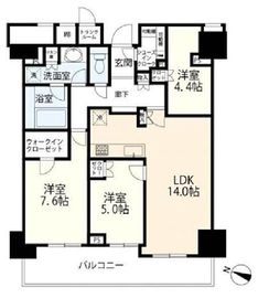 ブランズ横浜 9階 間取り図