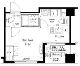 パークアクシス横浜井土ヶ谷 502 間取り図