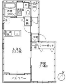 パークヴィレッジ阿佐ヶ谷 E101 間取り図