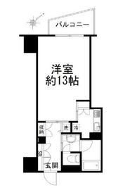 アクシア新宿御苑 8階 間取り図