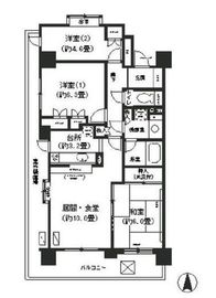 川崎パークホームズ 12階 間取り図