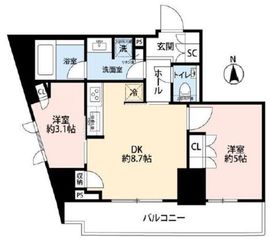 リビオレゾン三田 4階 間取り図