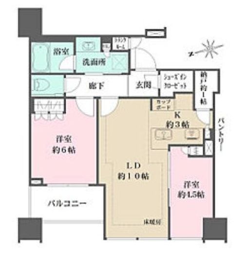 白金ザ・スカイ 24階 間取り図