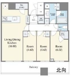 パークタワー晴海 29階 間取り図