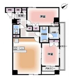エクセル原宿グレイスコート 2階 間取り図