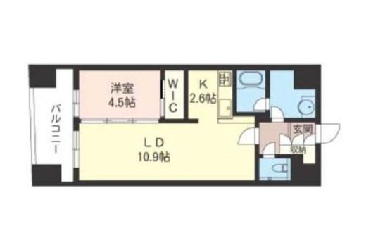 エスティメゾン銀座 708 間取り図