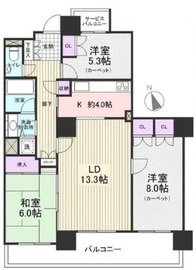 アクロシティタワーズ 5階 間取り図