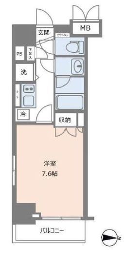 プレスタイル住吉 5階 間取り図