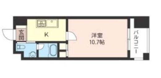 エスティメゾン銀座 1202 間取り図
