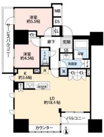 ディアナコート文京本郷台 6階 間取り図