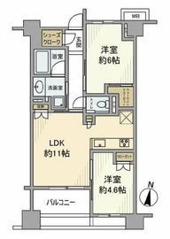 プラウドシティ小竹向原 4階 間取り図