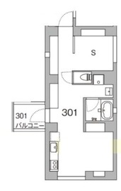 天神町place 301 間取り図