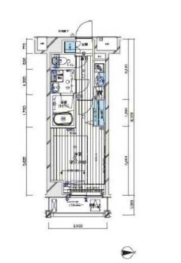 メインステージ白金3 8階 間取り図