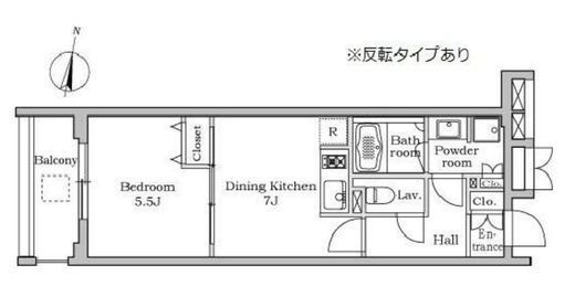 レジディア千鳥町 212 間取り図