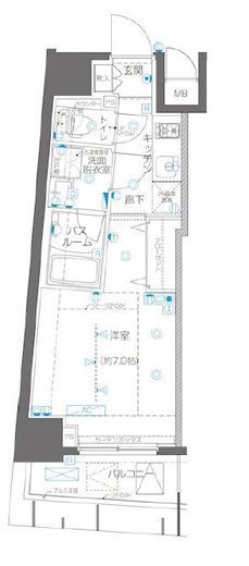 ZOOM横浜関内 5階 間取り図