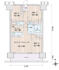 エスティメゾン豊洲レジデンス B1412 間取り図