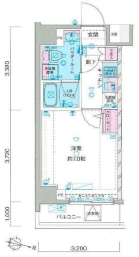 GENOVIA横浜鶴見市場skygarden 204 間取り図