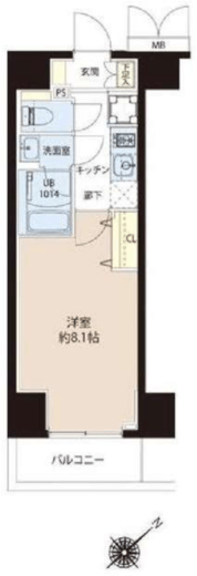 アレージュマン王子 1001 間取り図