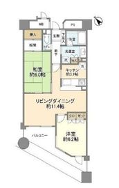 ビーズタワー橋本E棟 4階 間取り図