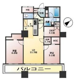 ザ・パークハウス西新宿タワー60 31階 間取り図