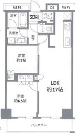ザ・パークハウス新宿タワー 15階 間取り図