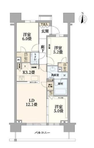 シティタワー品川パークフロント 13階 間取り図