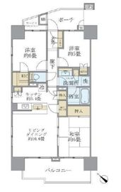 ブリリア南林間ハイライズ 1階 間取り図
