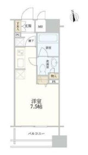 プラティーク三軒茶屋 3階 間取り図