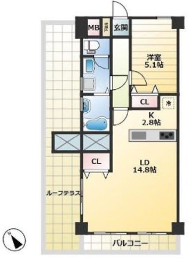秀和代官山レジデンス 10階 間取り図