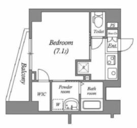 ルクレ板橋 704 間取り図