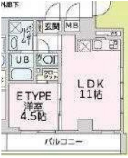 リエカ溝の口 503 間取り図