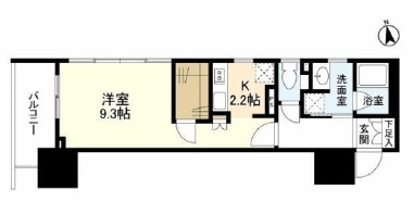 スタイリオ品川中延 614 間取り図
