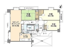 田園調布ヒルズ 3階 間取り図
