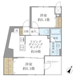 パインステージ白金高輪 901 間取り図