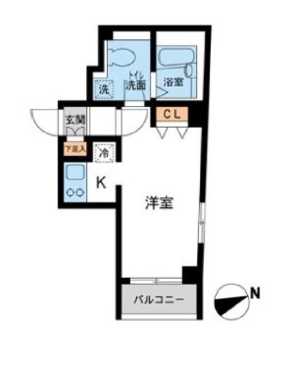 Cassia Kawasaki Residence (カッシア川崎レジデンス) 1001 間取り図