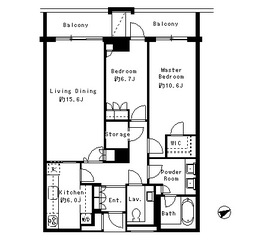 麻布第一マンションズ 316 間取り図