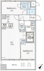 ビエラコート日本橋久松町 1101 間取り図
